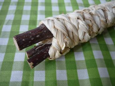 Strohwickel am Stiel