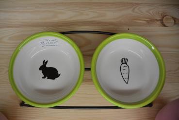 Doppelnapf "Rabbit & Carrot"